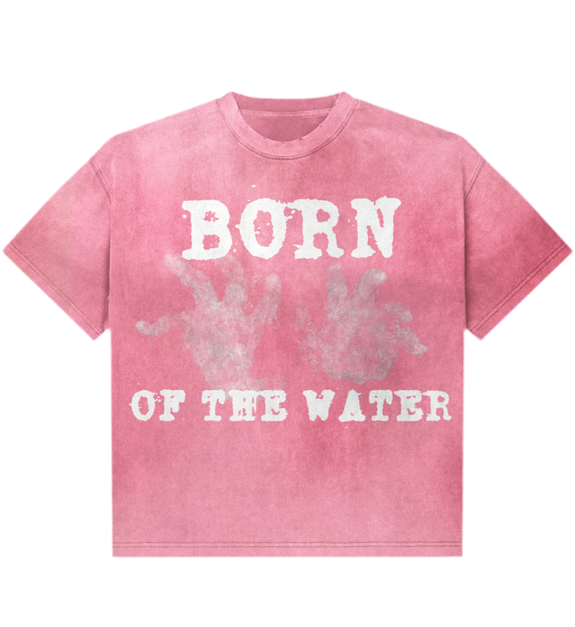 “Born Of The Water” Pink Tee