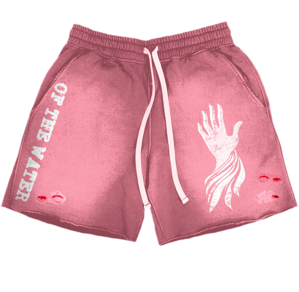“Born Of The Water” Pink shorts
